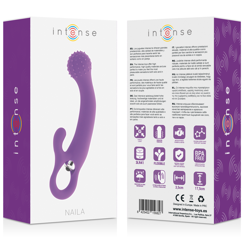 INTENSE - NAILA VIBRATING SILICONE LILA - Imagen 6