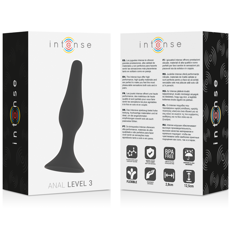 INTENSE - ANAL LEVEL 3 12.5CM NEGRO - Imagen 4