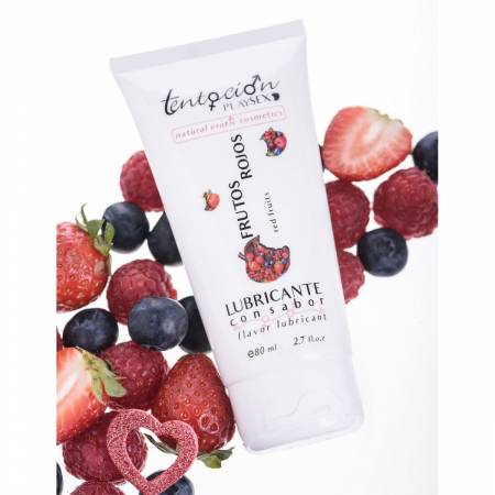 Lubricante base agua sabores 80ml – Frutos Rojos