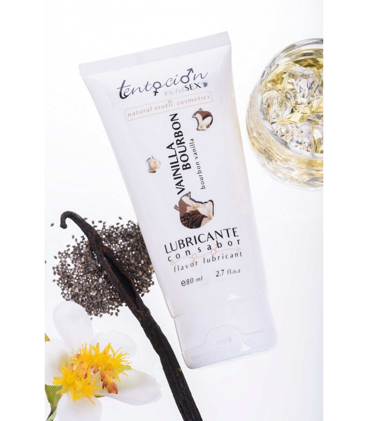Lubricante base agua sabores 80ml – Vainilla