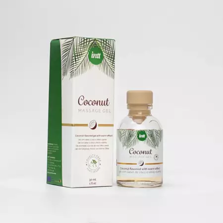 Gel de Masaje Vegano INTT Bio Coco Efecto Calor - 30 ml