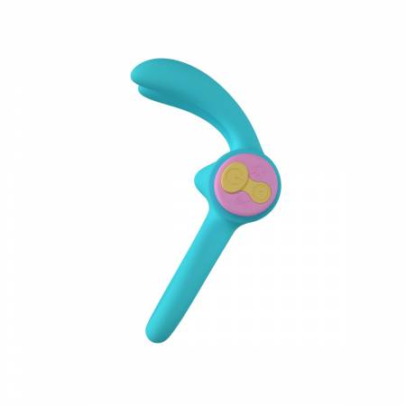ANILLO VIBRADOR RINY C/ MANDO SILICONA AZUL USB