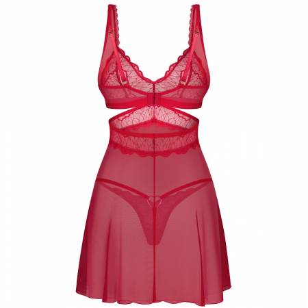 CUPIDE DESIR BABYDOLL & THONG  L/XL