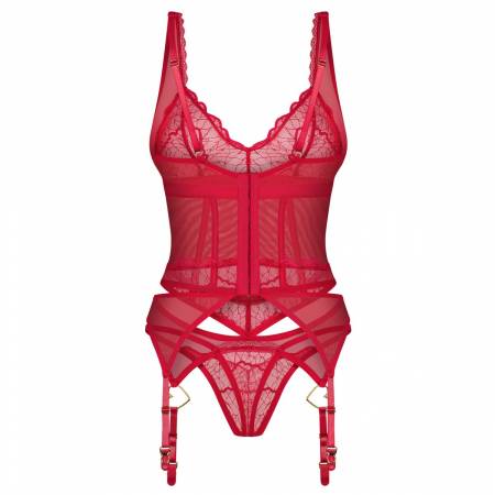 CUPIDE DESIR CORSET & THONG 2XL/3XL