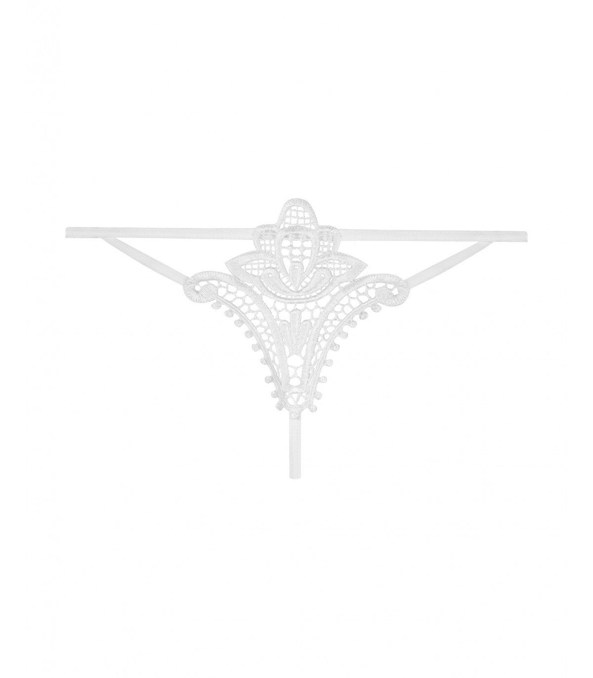 LUIZA THONG WHITE L/XL - Imagen 3