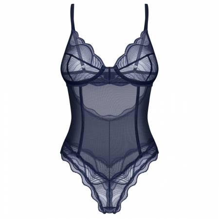 NIGHTLY BLUE CROTCHLESS TEDDY XL/2XL