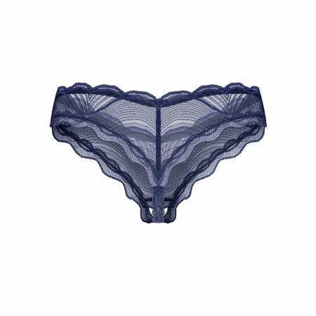 NIGHTLY BLUE CROTCHLESS THONG   XS/S