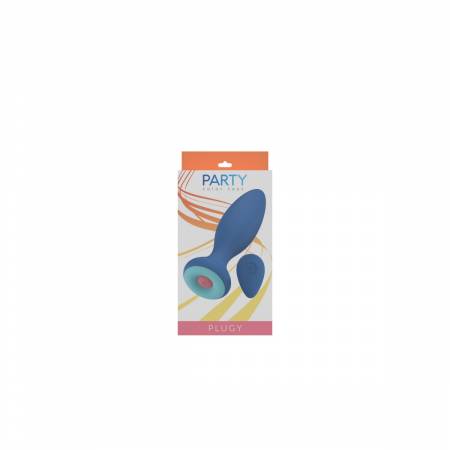 PLUG VIBRADOR C/ MANDO PLUGY AZUL