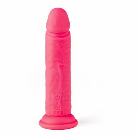 VIBRADOR REALÍSTICO R15" ROSA 16,5CM C/ CONTROL REMOTO"